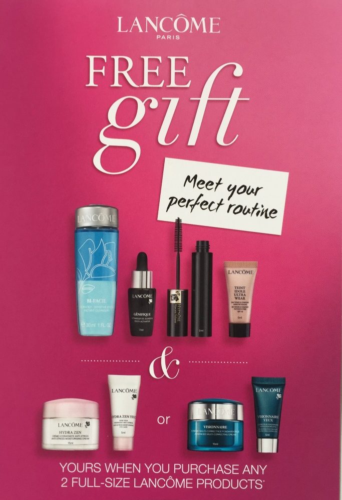 Lancôme Free Gift JT Lloyds Burnley